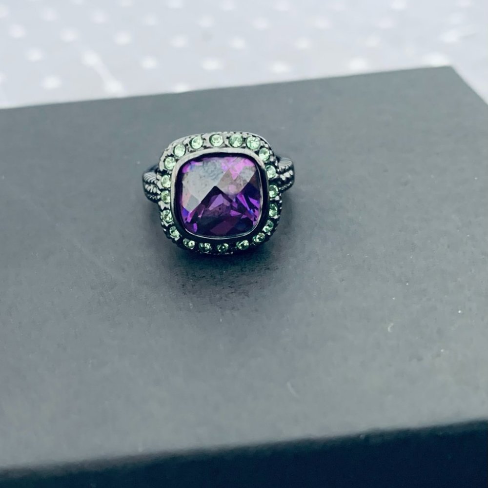Purple Stone Cocktail Ring 💍